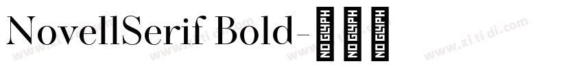 NovellSerif Bold字体转换